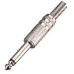 Metalinis jungiklis 6.3mm jack MONO, nikelio spalvos (25 vnt. dėžutėje) SJ011M-B