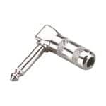 Soundsation SJ029M-B - metalinis kampinis jungiklis 6.3mm MONO