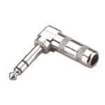 Soundsation SJ029S-B - metalinė kampinė 6.3mm stereo jungtis (25 vnt.)