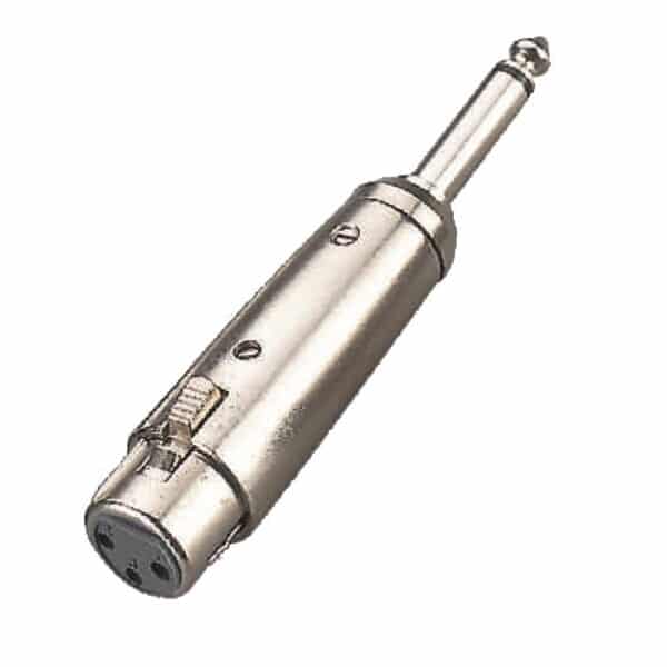 XLR Female - 6.3mm Jack Male adapter (1 pc set)