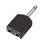 6.3mm Jack Male MONO - 2x6.3mm Jack Female adapter (1 pc set)