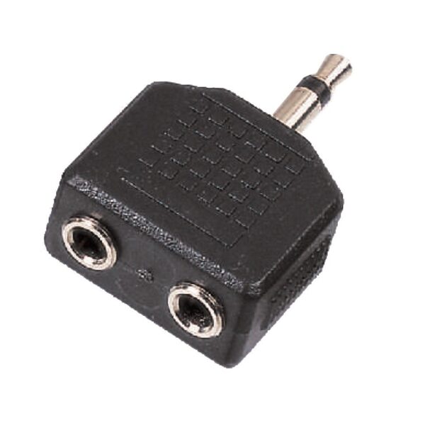 3.5mm Jack Male MONO - 2x3.5mm Jack Female adapter (1 pc set)