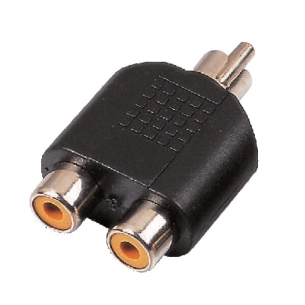 2xRCA Female - RCA Male adapter (1 pc set)