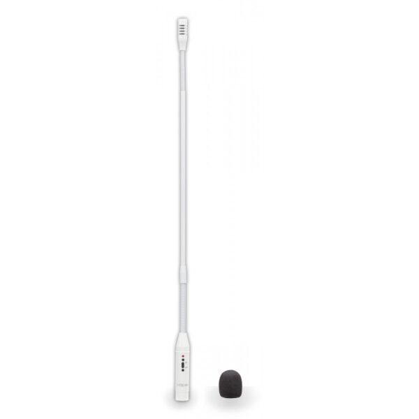 Cardioid Gooseneck Microphone with Switch    55cm length, White