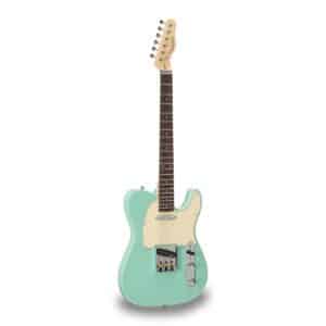 TWANGER VINTAGE PRO Cutaway elektrinė gitara su 1 single coil ir 1 lipstick pickup (įrengta Wilkinson®) Sea Foam Green