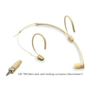 Cardioid Headset Mic., 1.8   TRS Mini-Jack with locking, Beige (SennheiserÂ® type)