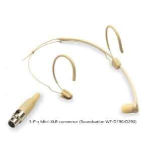 Cardioide Headset Mic., 3-Pin Mini-XLR, Beige (for Soundsation WF-D190-D290)
