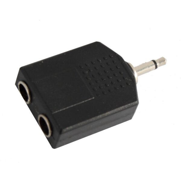 3,5mm jack Male mono - 2 x 6,3mm jack Female adapter (4 pcs set)