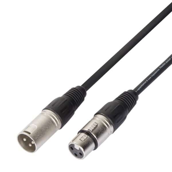 Balanced microphone cable XRL 3P M - XRL 3P F / 3mt
