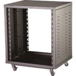 "12 units 19"" rack cabinet with castors"
