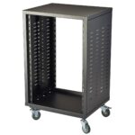 "16 units 19"" rack cabinet with castors"
