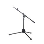 Low level microphone boom stand with tripod base