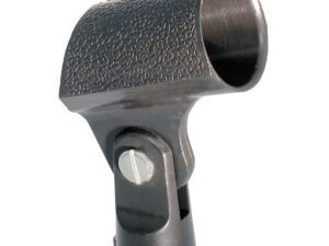 ABS mikrofono laikiklis vidutinio dydžio mikrofonams juodas