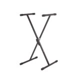 Viengubas klaviatūros stovas KS-20, surinktas modelis, Juodas (50 kg)