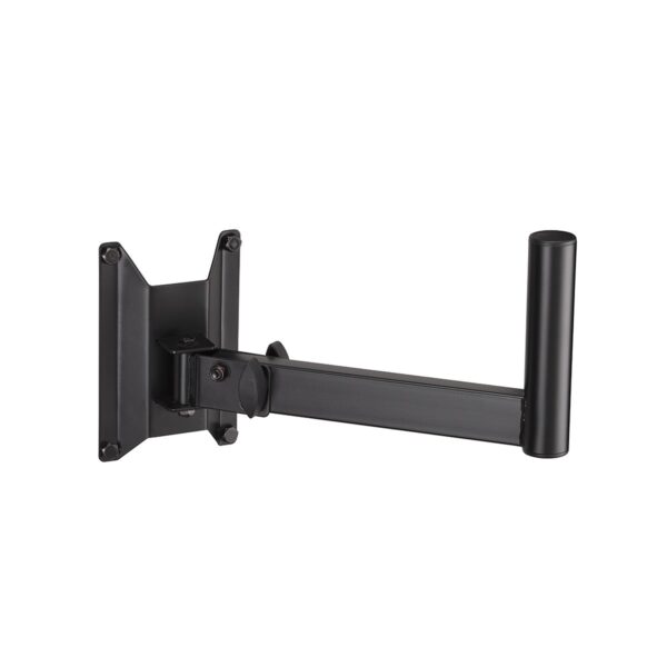 Wall mount speaker stand with inclination adjustment pin