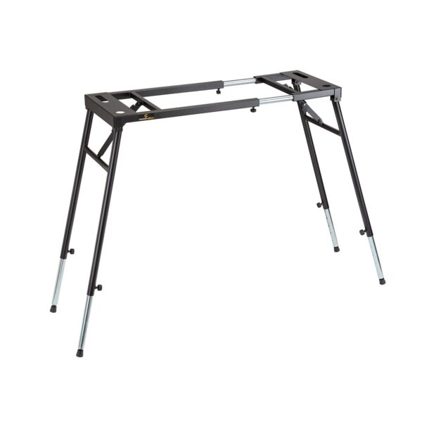 Digital piano stand with height and width adjustment