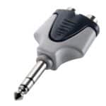 Wiremaster adapter 1x6.3 Stereo male - 2xRCA Stereo female