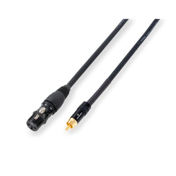 Wiremaster balanced patch cable XLR(F)-RCA / 0.6mt