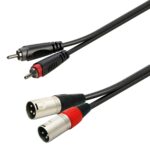 Soundsation GL-2RCA2XM3 - Adapterio kabelis 2xRCA į 2xXLR 3m