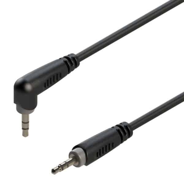 Adapter cable 3.5mm angled Jack male STEREO - 3.5mm Jack male STEREO / 3mt