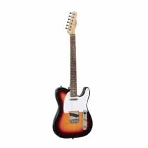 TWANGER Cutaway elektrinė gitara su 1 single coil ir 1 lipstick pickup 3T saulėlydžio spalvos