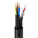 Profesionalus audio signalų ir elektros energijos kabelis 100 m (3x1.5 mmÂ² - 2x0.22 mmÂ², 100 mt)