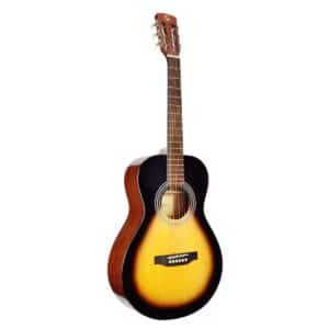 Parlor acoustic guitar in glossy finish