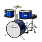 Soundsation JDK313-MB - vaikiškas 3 dalių būgnų rinkinys mėlynas
