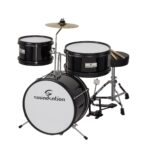 Complete junior drumkit 3 shells black