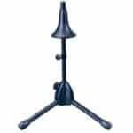 Trumpet stand with tripod base and height adjustment