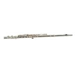 C flute in silver plated finish with open hole keys