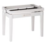 K&M 13710 - pianino kėdė, balta