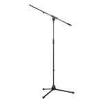 K&M 21060 - mikrofono stovas su reguliuojamu aukščiu, juodas