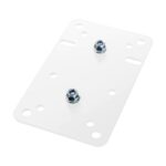 K&M 24352W - adapterio plokštė, balta