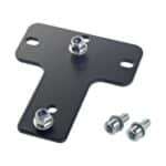 K&M 24359 - adapterio plokštė 6 vietų, juoda