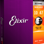 Elixir akustinės gitaros stygos 10-47 Nanoweb Bronze 80/20 (Extra Light)