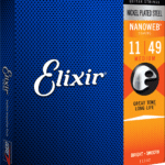 Elixir elektrinės gitaros stygos 11-49 Nanoweb (Medium)