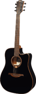 Lâg T118DCE BLK - Dreadnought elektroakustinė gitara, juoda