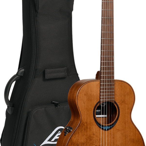 BlueWave1 Travel Nylon Vintage Brown Satin Smart Guitar TNBW1TE-BRW