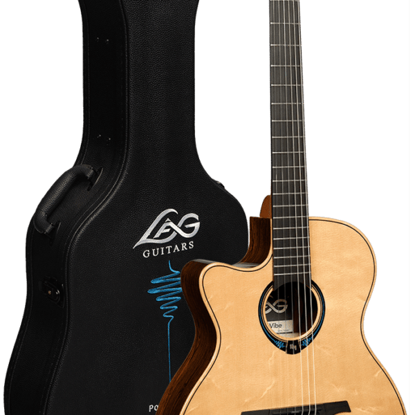 Hyvibe 30 Smart Guitar Folk Nylon Auditorium Cutawayw/ Hardcase TNLHV30ACE