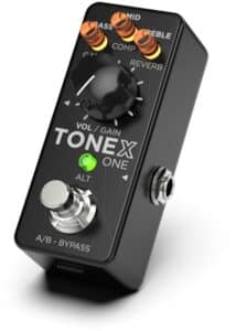IK Multimedia TONEX-ONE – mikro formato modeliuojantis pedalas su 20 tonų, stereo TRS išėjimu ir USB