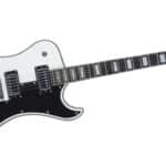 Hagstrom Fantomen White – elektrinė gitara su Lundgren humbuckeriais ir asimetrišku korpusu