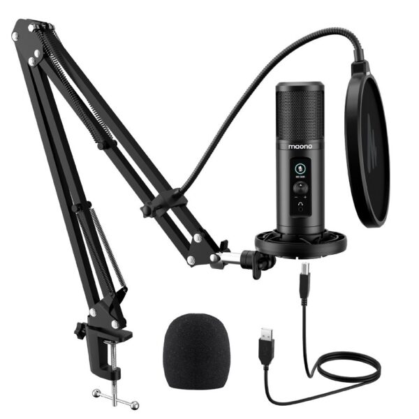 Monitorable usb condenser microphone set AU-PM422