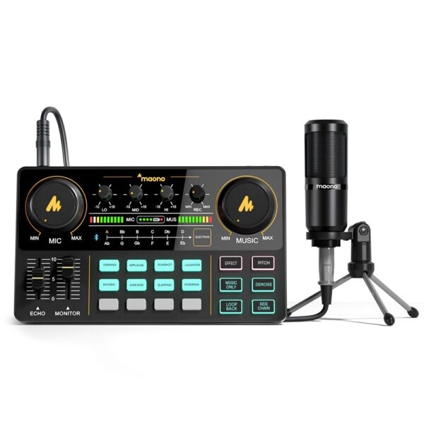 Maono LT AU-AM200-S1 Portable Live Streaming and  Podcast kit for Computer and Smartphone