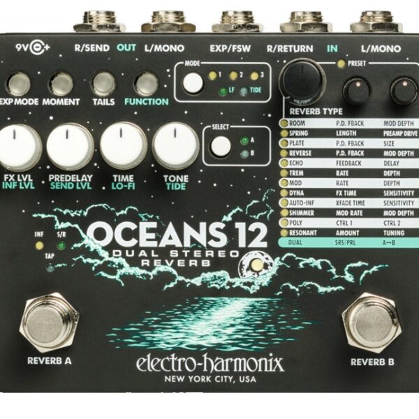 Electro Harmonix Oceans 12, Reverb