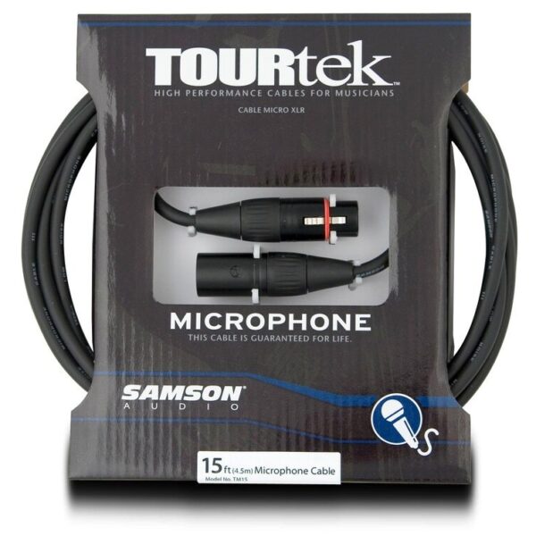 Samson Tourtek TM15 mikrofono laidas su Neutrik® jungtimis, 4,5 m