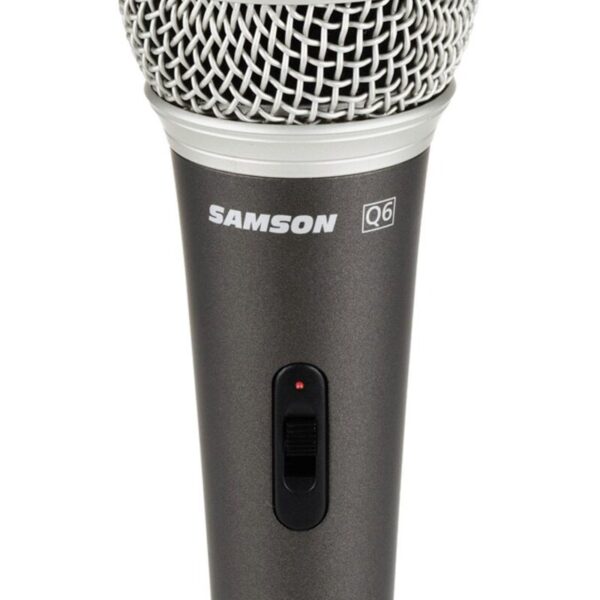 Samson Q6 Dinaminis Mikrofonas – Profesionalus, Superkardioidinis, 50Hz–15kHz