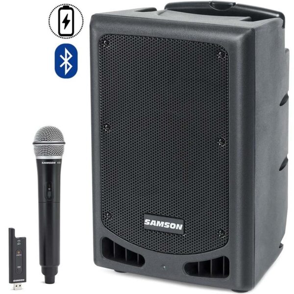 Samson XP208W Nešiojama PA Sistema su Belaidžiu Mikrofonu ir Bluetooth