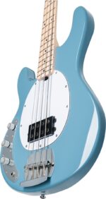Sterling By Music Man StingRay Ray4LH-CHB Chopper Blue, elektrinė bosinė gitara, kairiarankė - Image 6