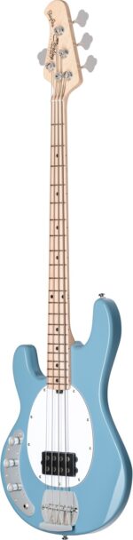 Sterling By Music Man StingRay Ray4LH-CHB Chopper Blue, elektrinė bosinė gitara, kairiarankė - Image 3